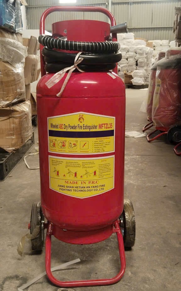 BÌNH CHỮA CHÁY BỘT XE ĐẨY 35KG CÓ TEM KIỂM ĐỊNH CA