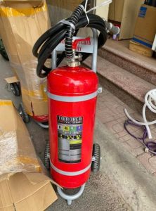 Bình chữa cháy xe đẩy bột ABC 35kg Tomoken