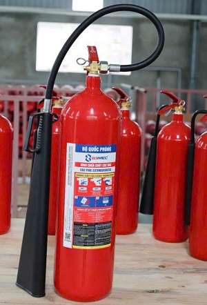 Bình chữa cháy CO2 5kg Bộ Quốc Phòng